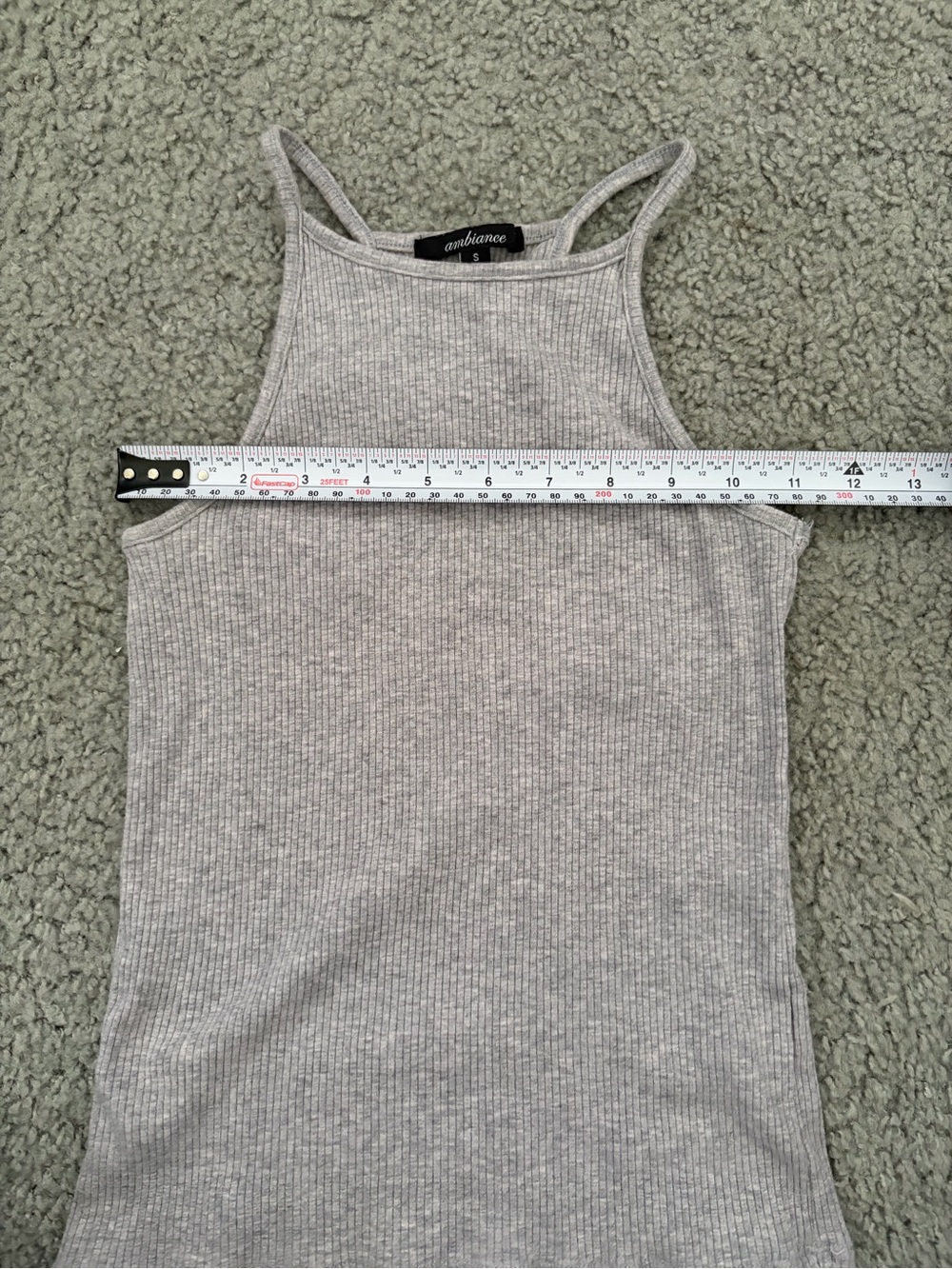 Ambiance Ribbed High-Neck Tank Top - Picture 4 of 5